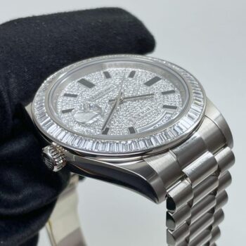 Rolex Day-Date II White Gold Diamond Pave Dial 41mm