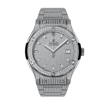 Hublot Classic Fusion Titanium Diamond Pave Dial 33mm