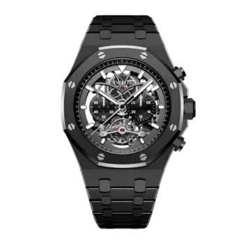Audemars Piguet Royal Oak Tourbillon Chronograph Titanium Ceramic Openworked Dial 44mm