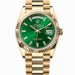 Rolex Day-Date Yellow Gold Green Dial 36mm