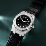 Audemars Piguet Royal Oak White Gold Diamond Black Dial 33mm