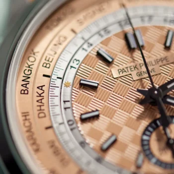Patek Philippe Complications World Time Chronograph Steel Salmon Dial 41mm