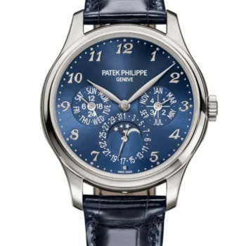 Patek Philippe Perpetual Calendar White Gold Blue Dial 39mm