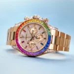 Daytona Rose Gold Rainbow Diamond Pave Dial 40mm