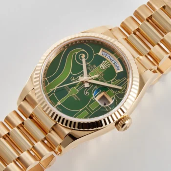 Rolex Day-Date "Vienna" Yellow Gold Green Violin Dial 36mm
